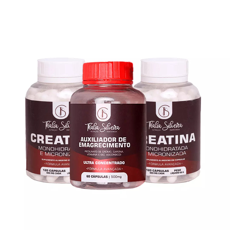 KIT 2x Creatinas  + Auxiliador de Emagrecimento