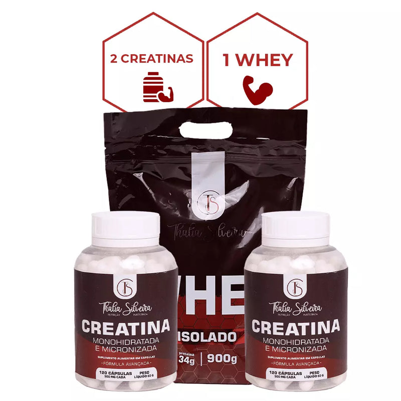 KIT Whey + 2x Creatina